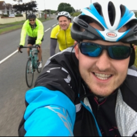 Adam, Darren and Josh getting a selfie in around Fremington